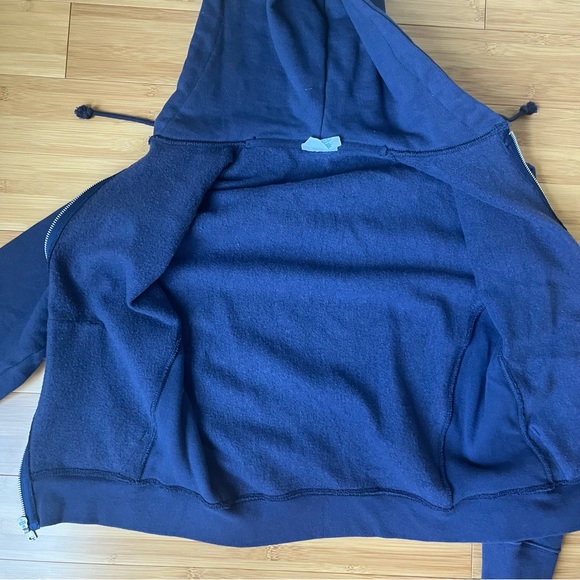 VTG Champion Reverse Weave Full Zip Navy Blue Hoodie Sweatshirt - Small - Picture 9 of 9